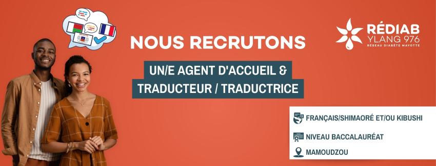 Agent d’accueil & Traducteur·trice