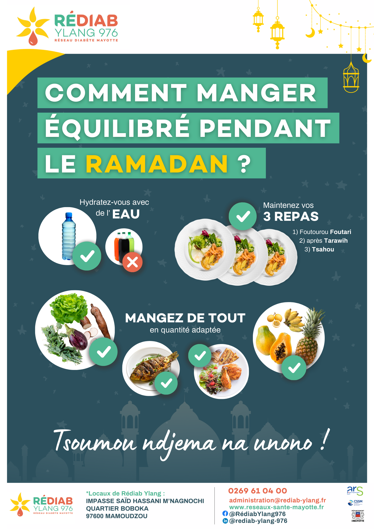 Comment manger équilibré pendant le Ramadan ?